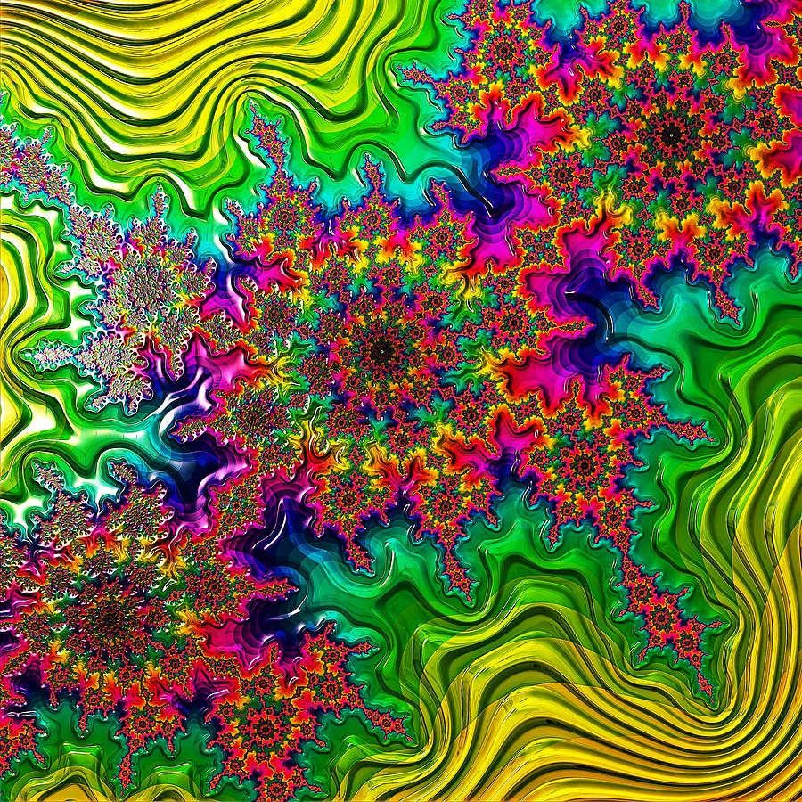 Mandelbrot Colour Explosion Digital Art by Yolanda Caporn
