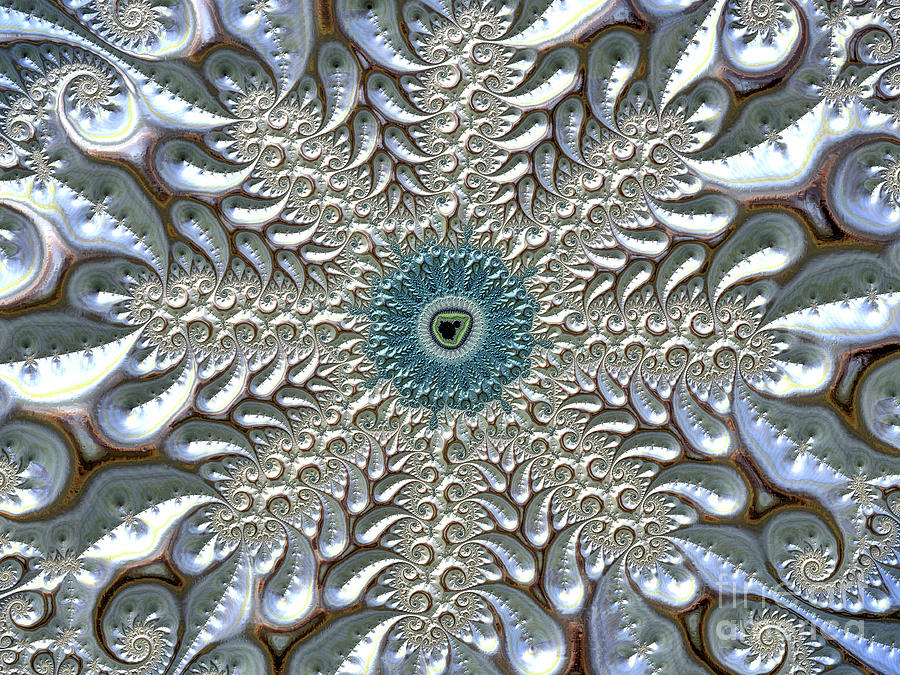 Mandelbrot Fractal  Snowflake #4 Oct 2021 Digital Art