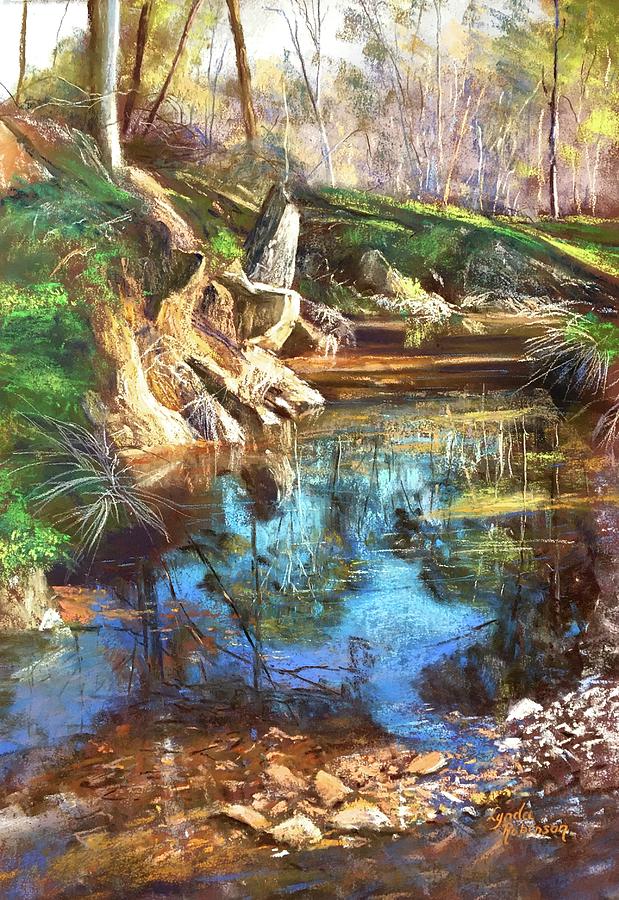 Landscape Pastel - Mandurang Creek by Lynda Robinson