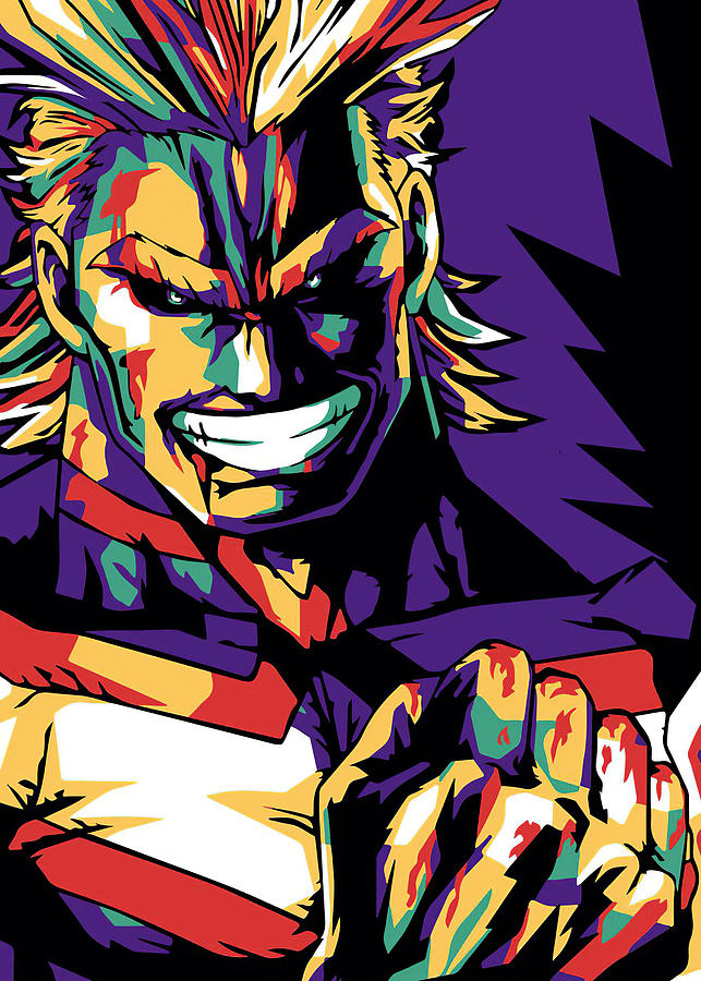 Manga Anime Hero Academia Yagi Toshinori Pop Art Digital Art by Cheadle ...