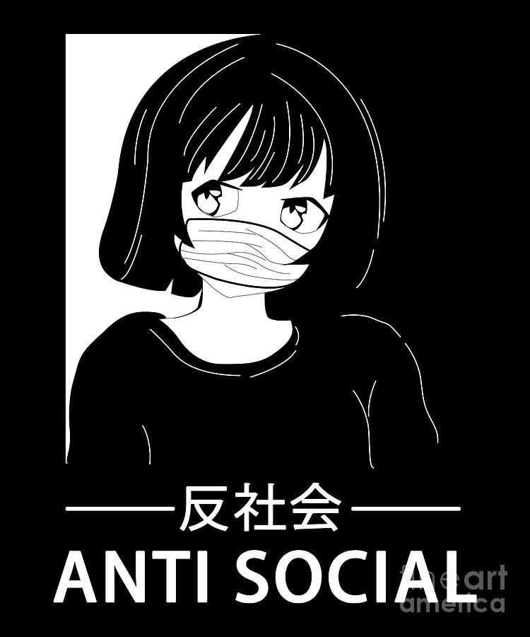 Manga Girl Anti Social by Shir Tom