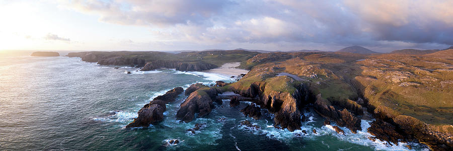 Mangersta Coast Aerial Isle of Lewis Outer Hebrides Scotland Photograph by Sonny Ryse