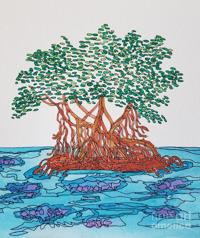 Mangrove Tree Painting by Jessica Yoeckel - Fine Art America