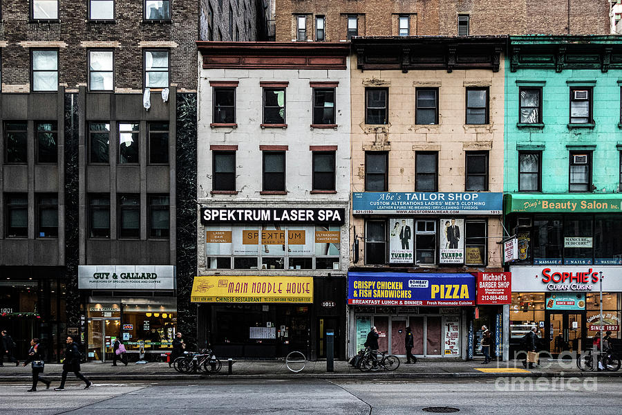 Manhattan 6th Avenue Streetscape Photograph by Thomas Marchessault