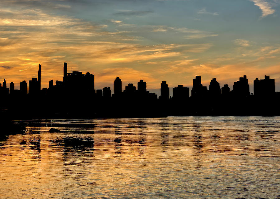 Manhattan Architecture in Silhouette Photograph by Cate Franklyn