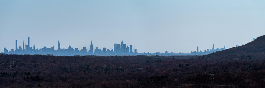 Manhattan at 24 Miles Photograph by Kevin Suttlehan