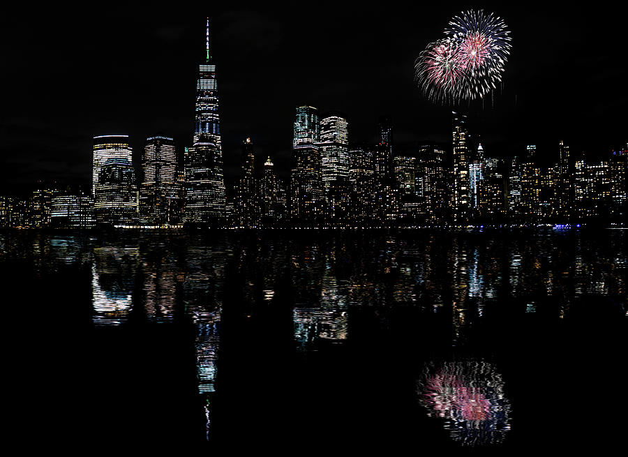 Manhattan at Night 2 Photograph by Ron Long Ltd Photography