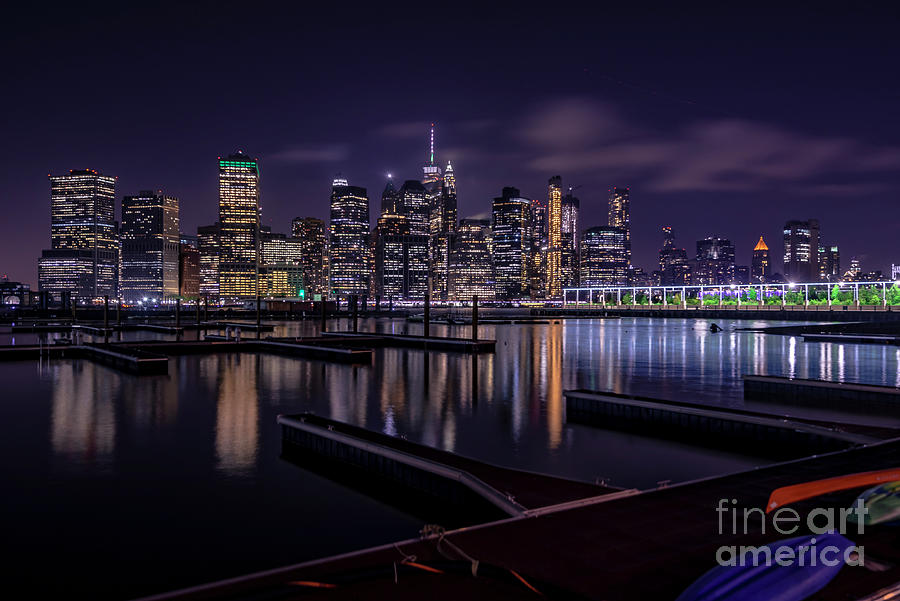 Manhattan At Night Photograph by Stef Ko