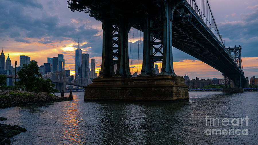 Manhattan at Sunset Photograph by Stef Ko