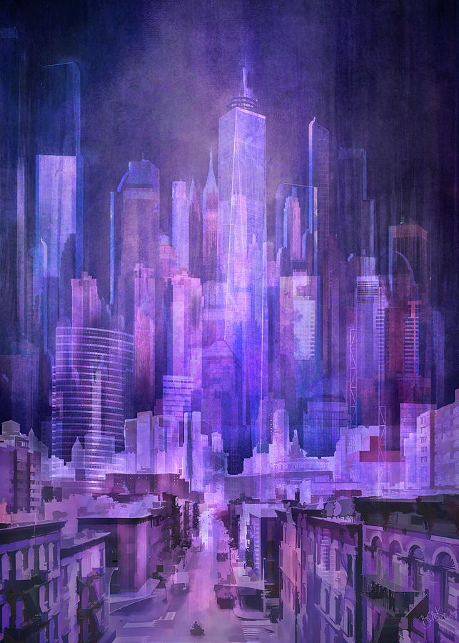 Manhattan Digital Art by Barbara Mierau-Klein
