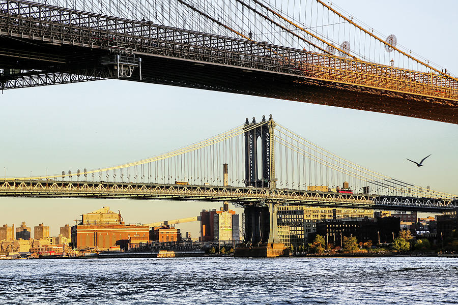 Manhattan Bridge Photograph by Alberto Zanoni