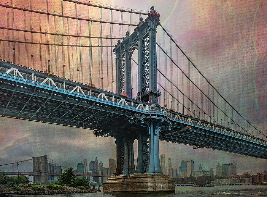 Manhattan Bridge Photograph by Cate Franklyn