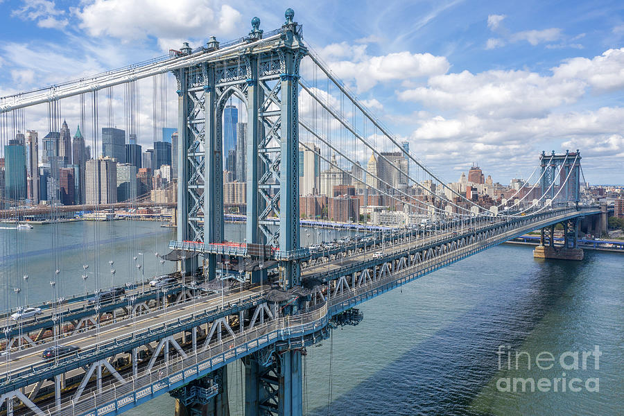 Manhattan Bridge, NYC Photograph by Mike Gearin