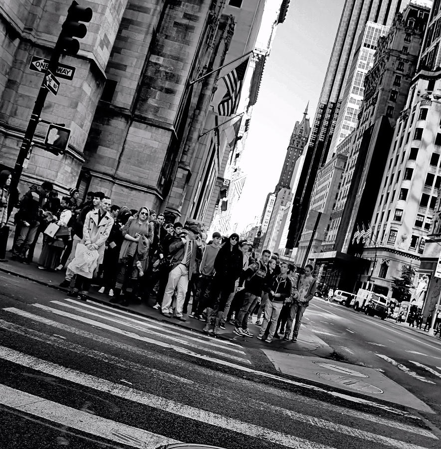 Manhattan Crosswalk Photograph by Dan Sproul