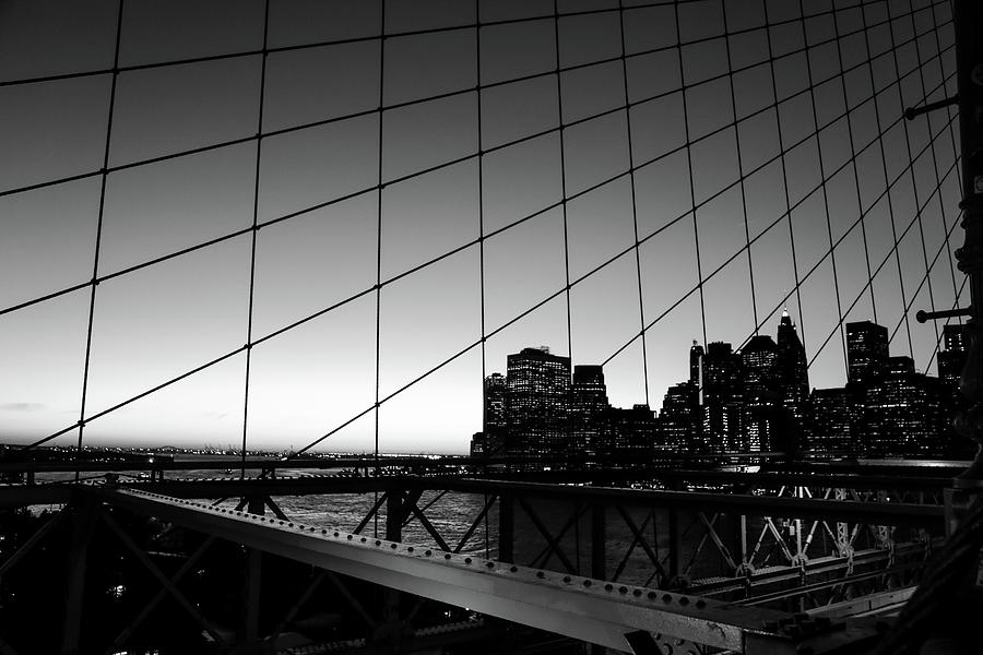 Manhattan from Brooklyn Bridge Photograph by Alberto Zanoni