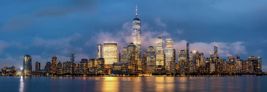 Jersey City Photograph - Manhattan from Jersey City by Randy Lemoine
