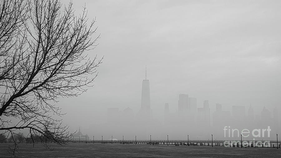 Manhattan in the fog Photograph by PatriZio M Busnel