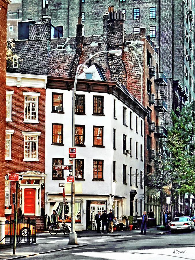 Manhattan NY - Waverly Place Greenwich Village Photograph by Susan Savad