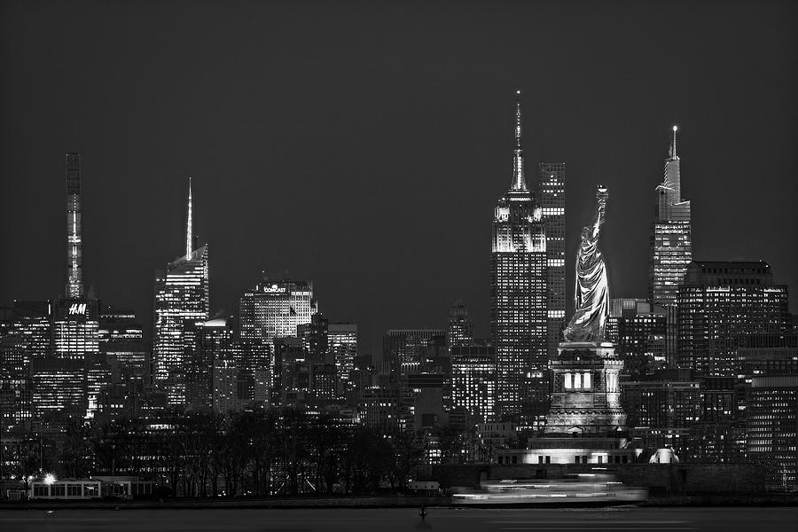 Manhattan NYC Icons BW Photograph by Susan Candelario