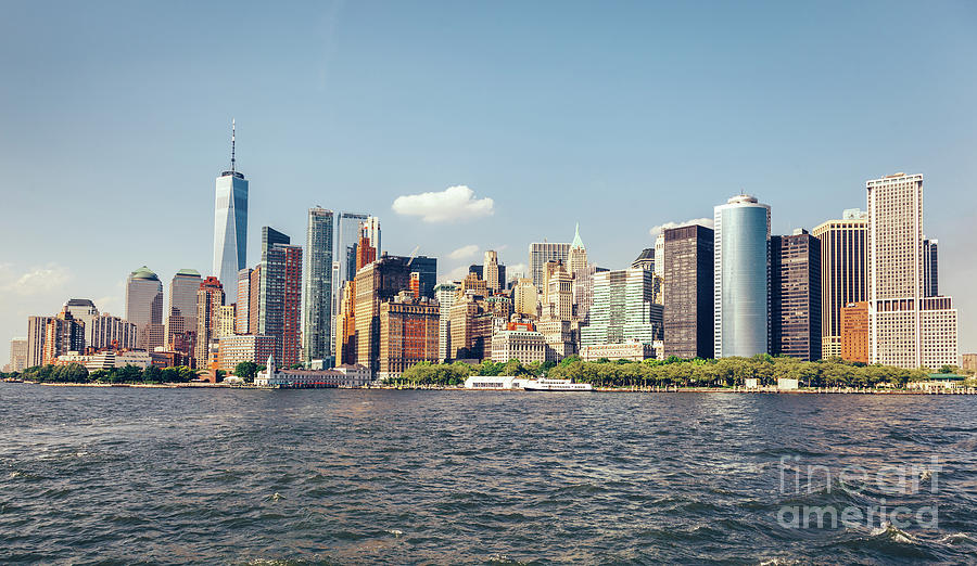 Manhattan Panorama In New York City, The Usa. Photograph