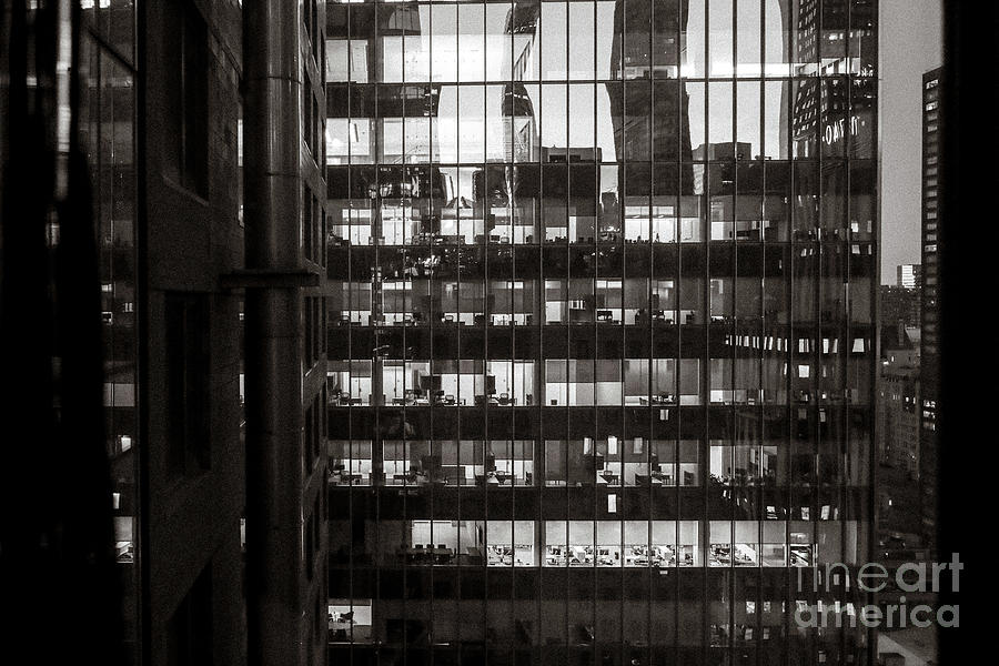Manhattan Reflection I Photograph by Thomas Marchessault