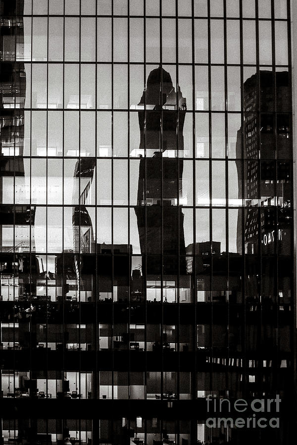 Manhattan Reflection II Photograph by Thomas Marchessault