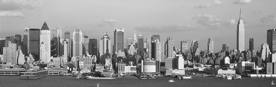 Manhattan skyline at waterfront, New York City, New York State, USA Photograph by Panoramic Images