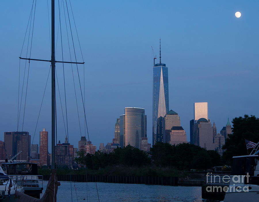 Manhattan Skyline from the Marina Photograph by L Bosco