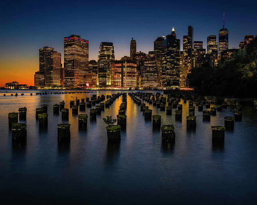 Manhattan Twilight Photograph by Dee Potter