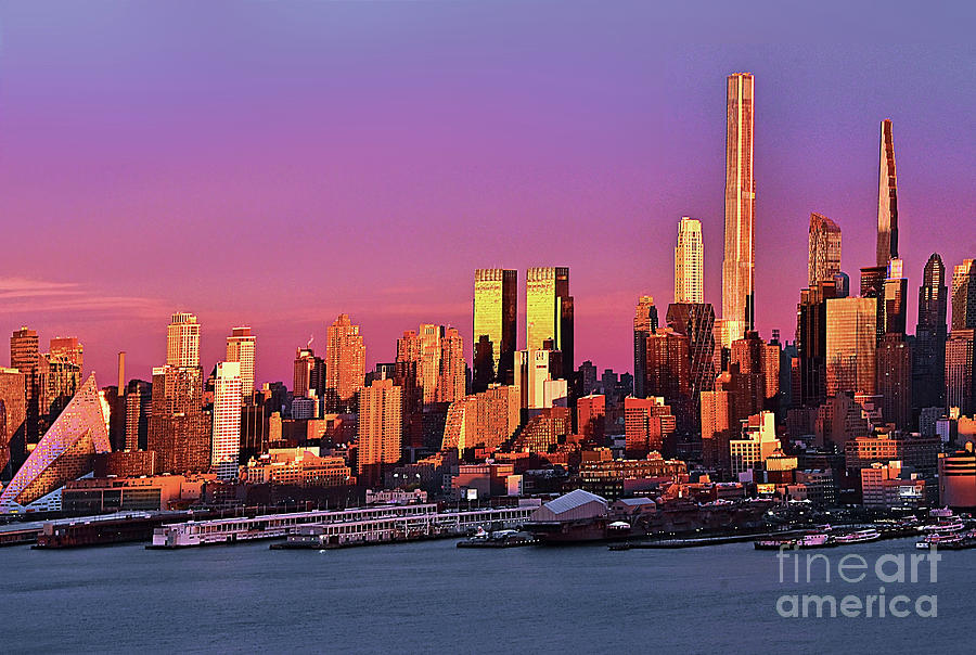 Manhattan West Side Sundown Photograph by Regina Geoghan