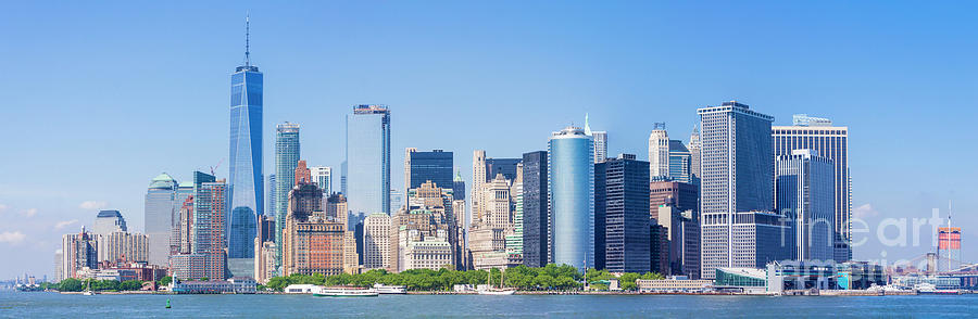 Manhatten skyline panorama, New York City Photograph by Neale And Judith Clark