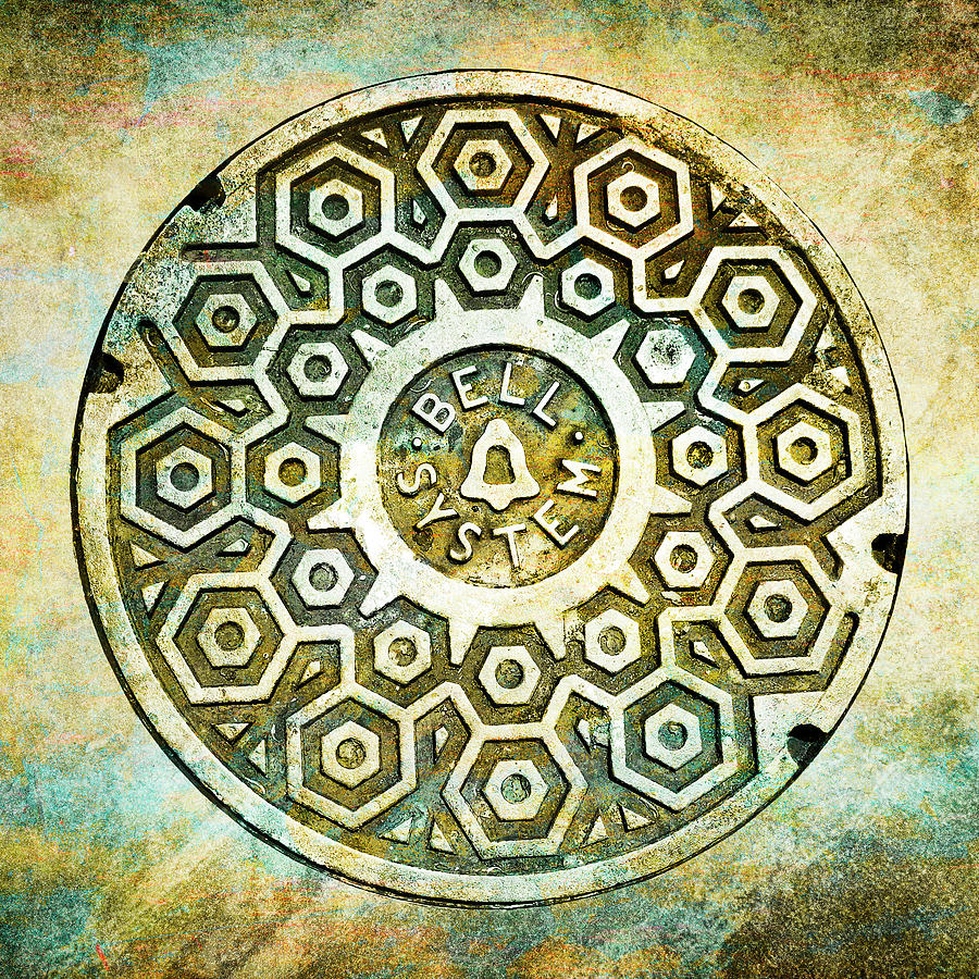 Manhole Cover 5 - State 2 Photograph by Dominic Piperata