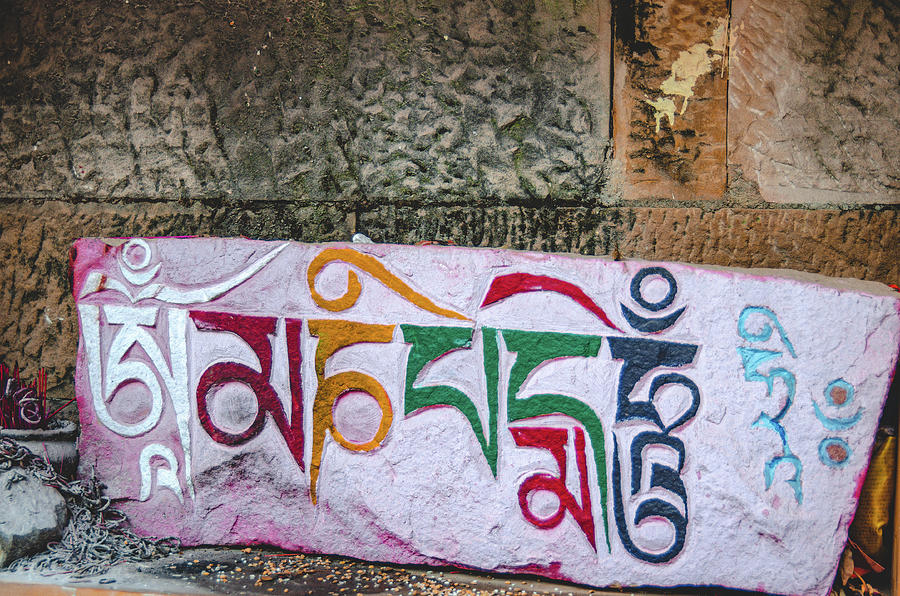 Mani Stone - Tibetan Folk Art and spiritual blessing Photograph by Adelaide Lin