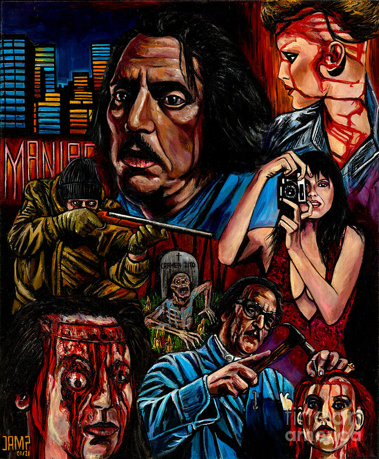 Maniac Painting - Maniac William Lustig by Jose Mendez Maniac Painting - Maniac William Lustig by Jose Mendez