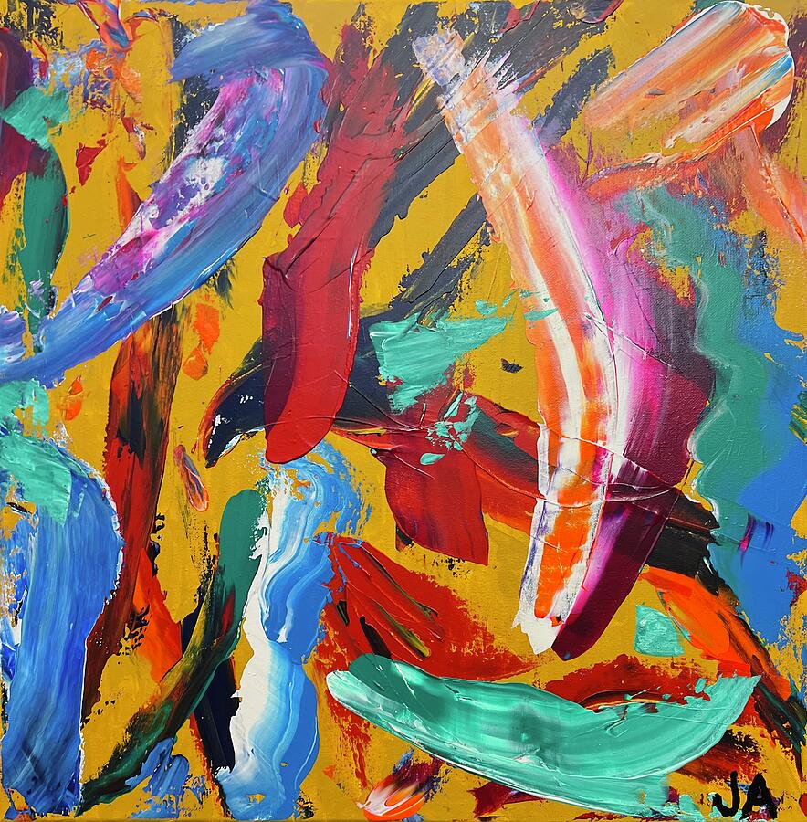 Abstract Painting - Manic Happiness by Joseph Allen