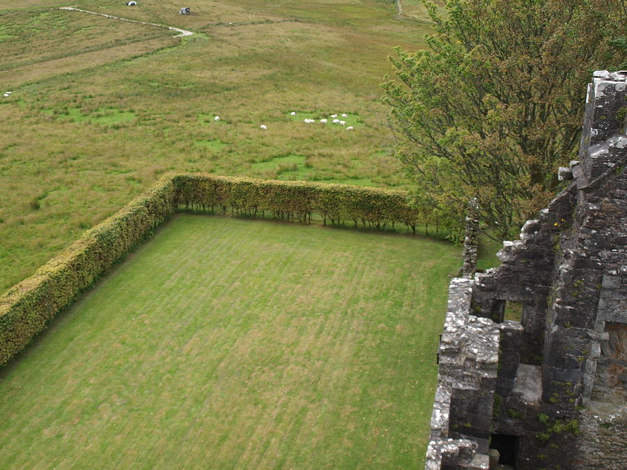Manicured Lawn From Castle Wall Photograph