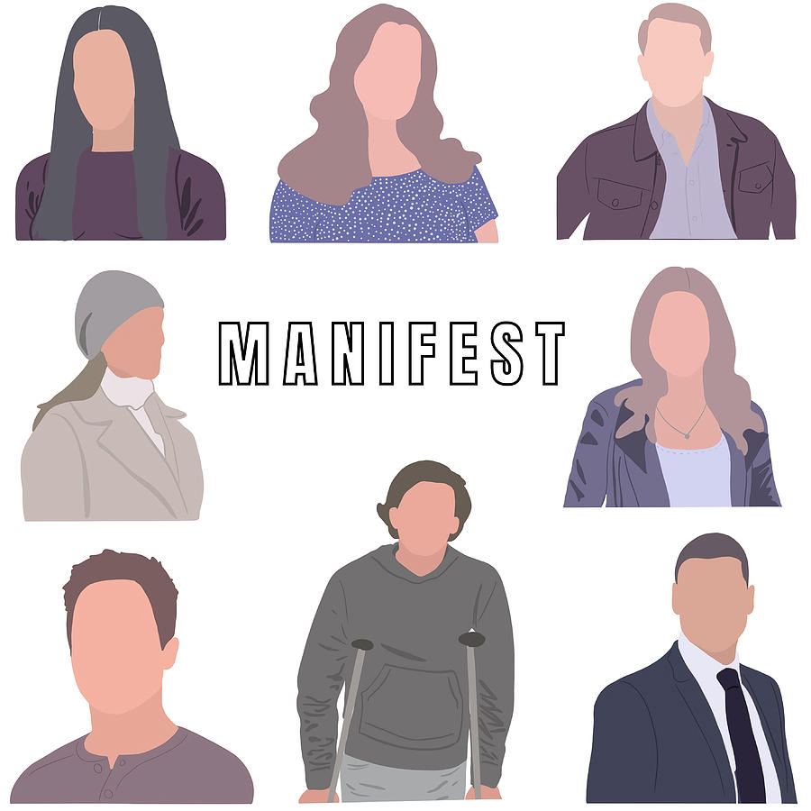 Manifest tv show manifest main characters pack Painting by Alan Maria