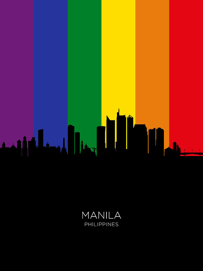 Manila Philippines Skyline #43 Digital Art by Michael Tompsett
