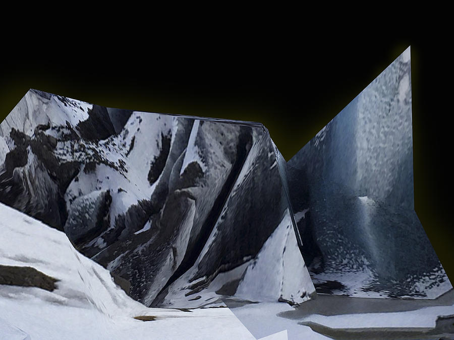 Manipulated Image of an Icy Landscape Photograph by Mike Hill