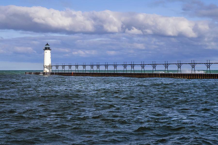 Manistee Michigan  Lighthouse IMG_4048 HRes  Photograph by Michael Thomas