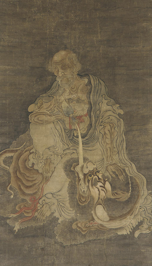 Manjushri Seated on a Lion Painting by Wu Daozi - Fine Art America