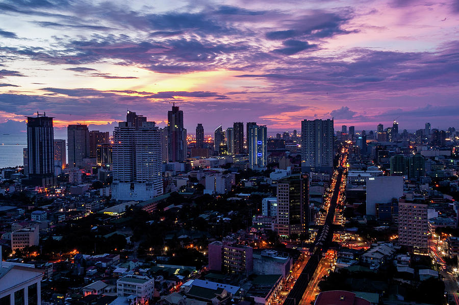 Manla Cityscape Photograph by Arj Munoz Manla Cityscape Photograph by Arj Munoz