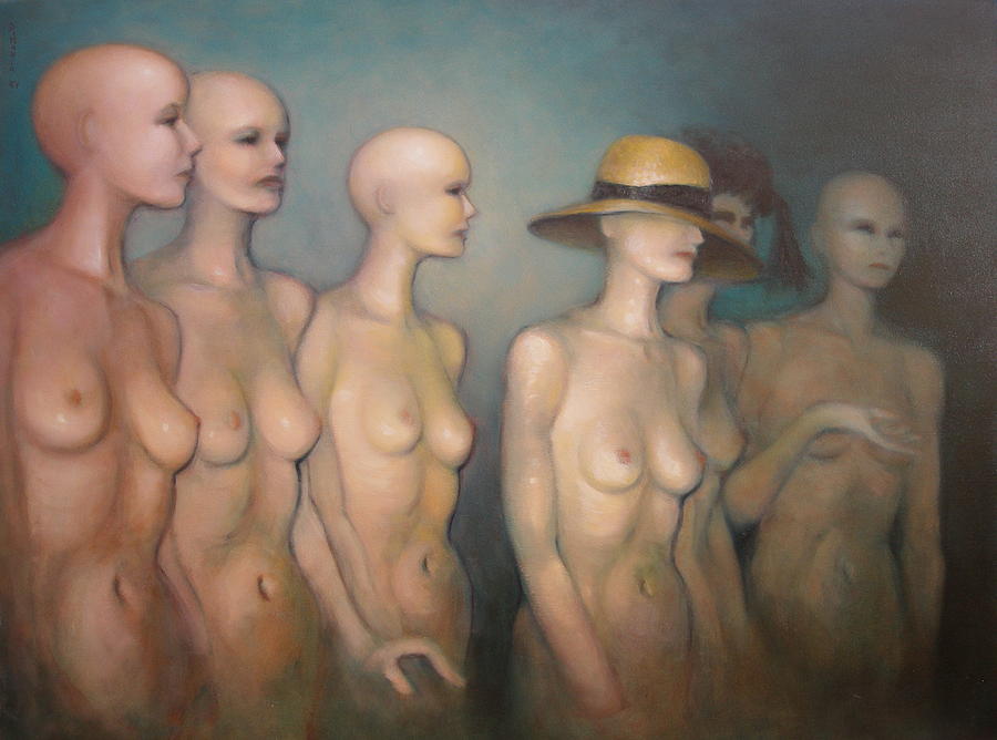 Manneqiuns Painting by Donelli  DiMaria