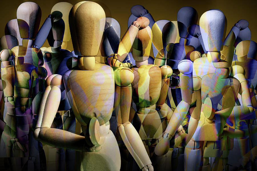 Mannequin Gathering Abstract Photograph
