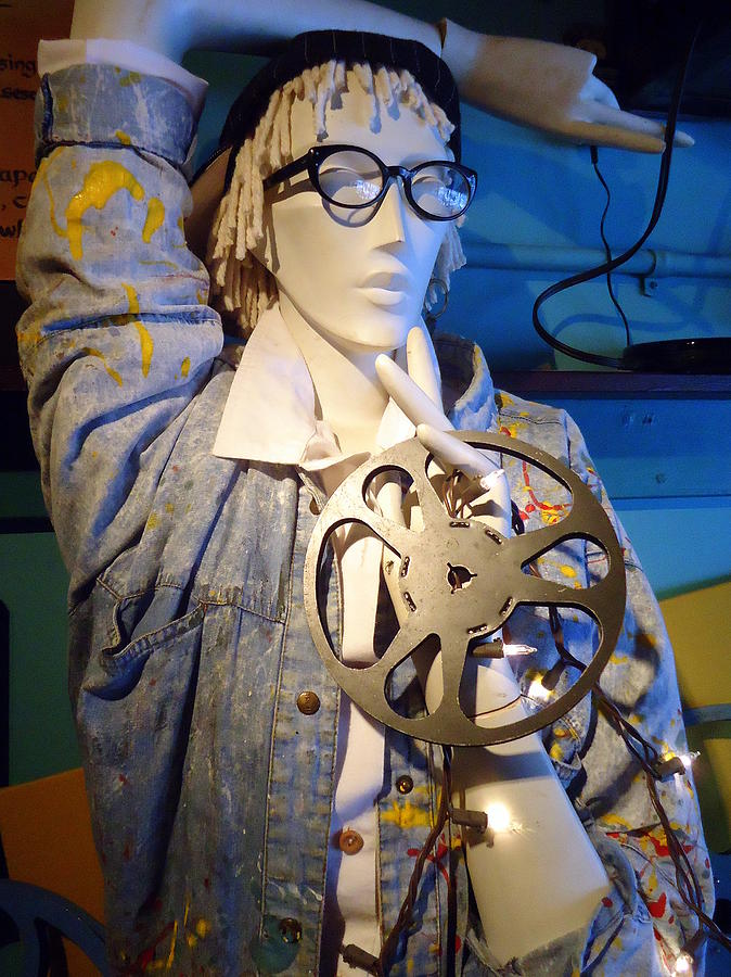 Mannequin with Film Reel Photograph by Joseph Skompski