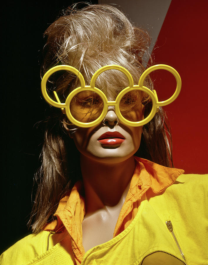 Mannequin with Olympic glasses. Los Angeles 1984 Photograph by Roberto Bigano