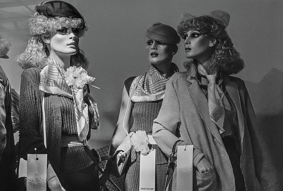 Mannequins dressed with 1980 trendy West-Berlin fashion Photograph by Roberto Bigano