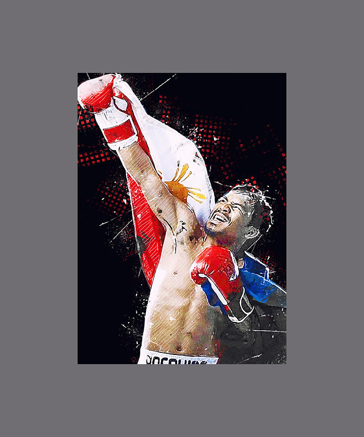 Manny Pacquiao Punching For The Stars Digital Art by Kha Dieu Vuong ...