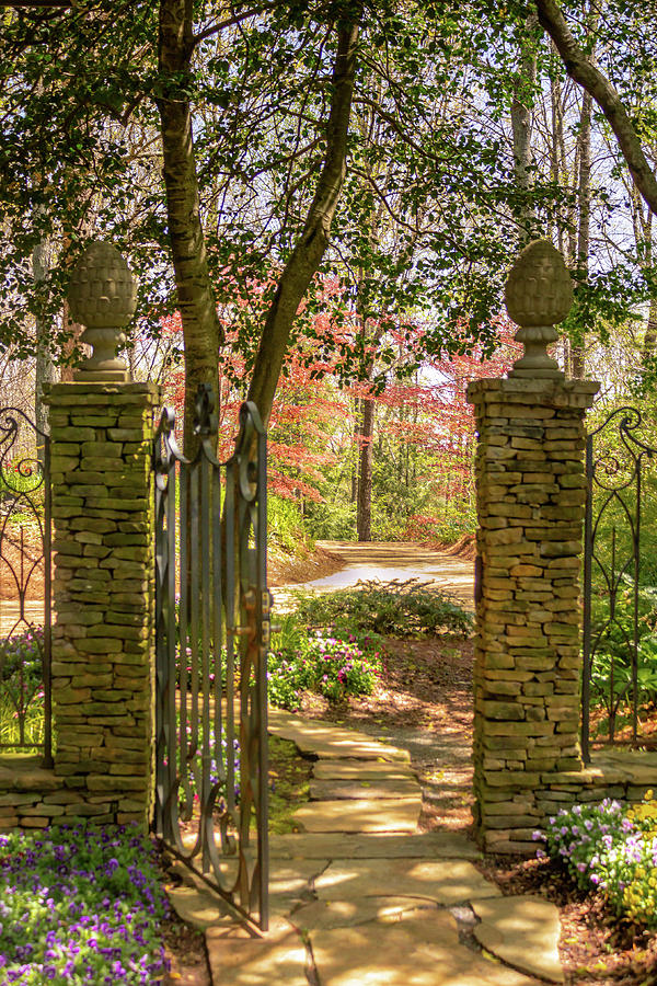 Manor House Gate in Spring 2 Photograph by Cindy Robinson