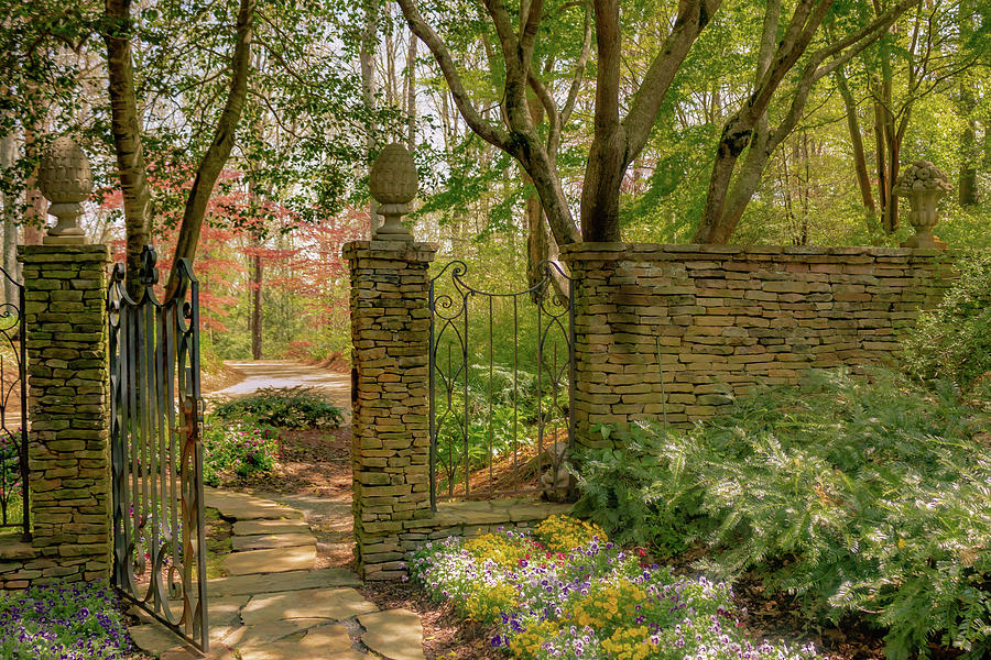 Manor House Gate in Spring  Photograph by Cindy Robinson